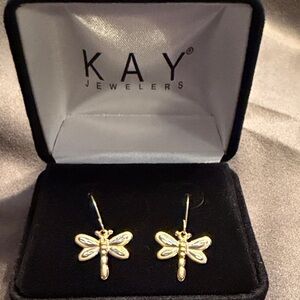 Dragonfly Gold Earrings